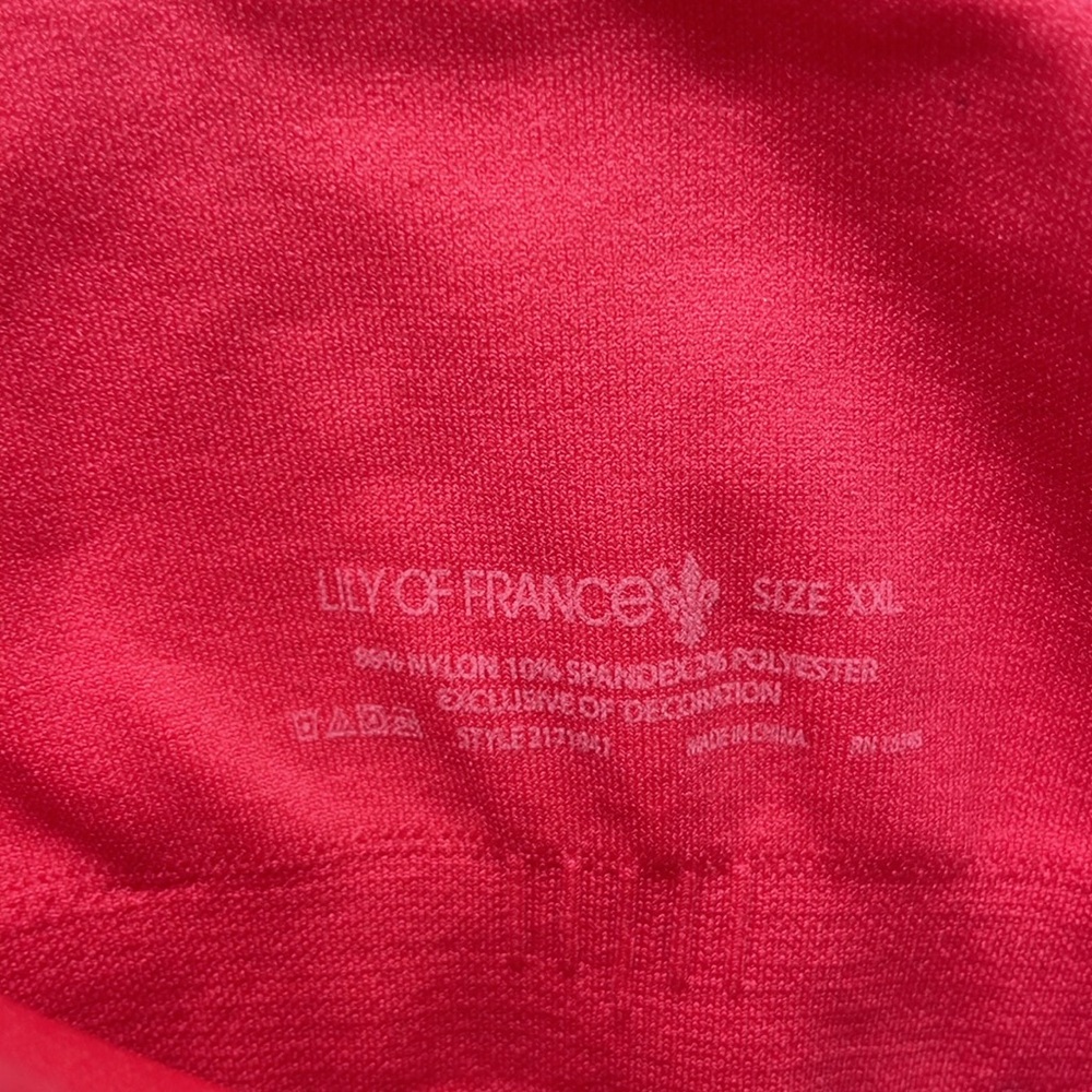 Lily of France Pink Bra with Stretchy Material - Picture 4 of 5